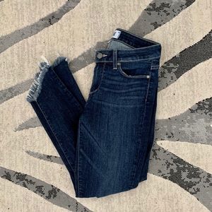 Paige Jeans- Asymmetrical Fringe Ankle